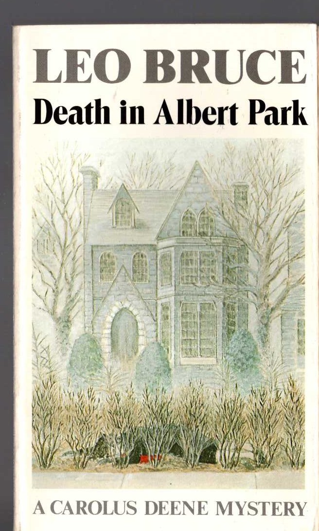 Leo Bruce  DEATH IN ALBERT PARK front book cover image