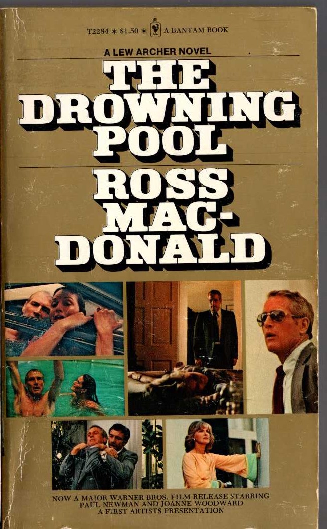 Ross Macdonald  THE DROWNING POOL (Film tie-in: Paul Newman) front book cover image