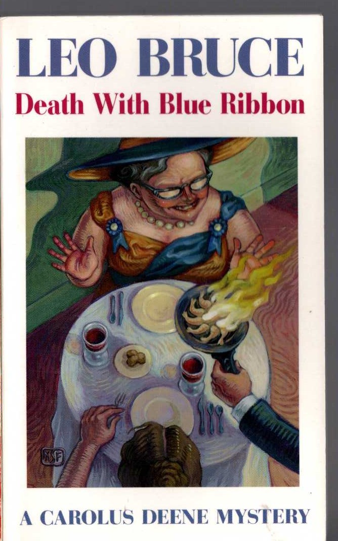 Leo Bruce  DEATH WITH BLUE RIBBON front book cover image