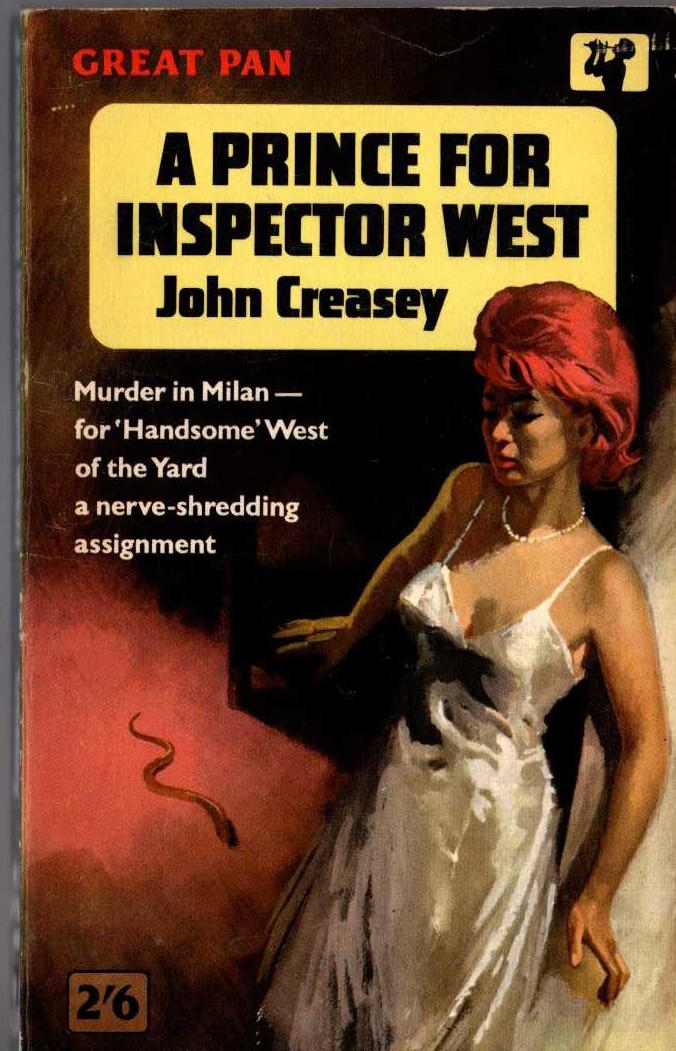 John Creasey  A PRINCE FOR INSPECTOR WEST front book cover image
