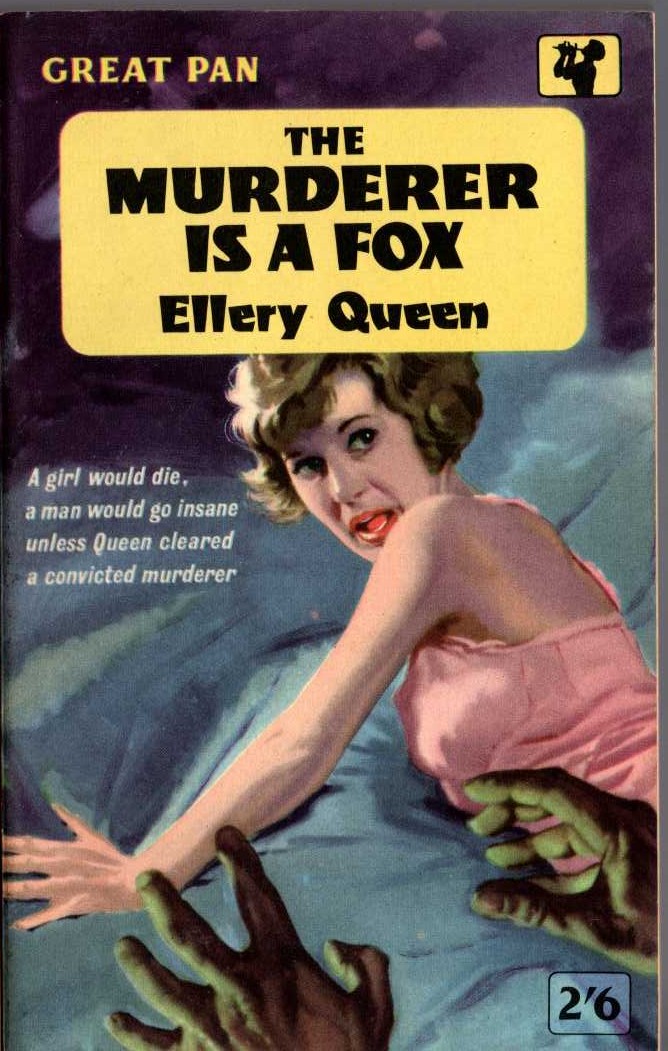 Ellery Queen  THE MURDERER IS A FOX front book cover image