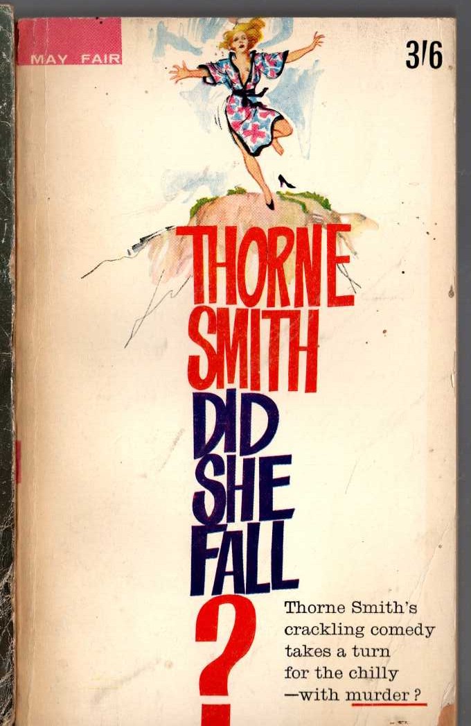 Thorne Smith  DID SHE FALL? front book cover image