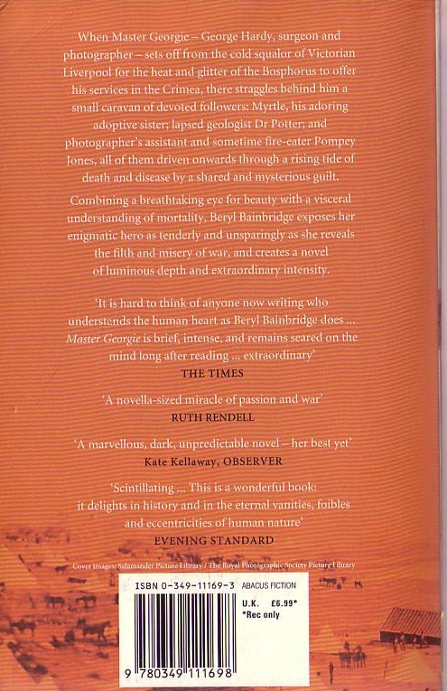 Beryl Bainbridge  MASTER GEORGIE magnified rear book cover image