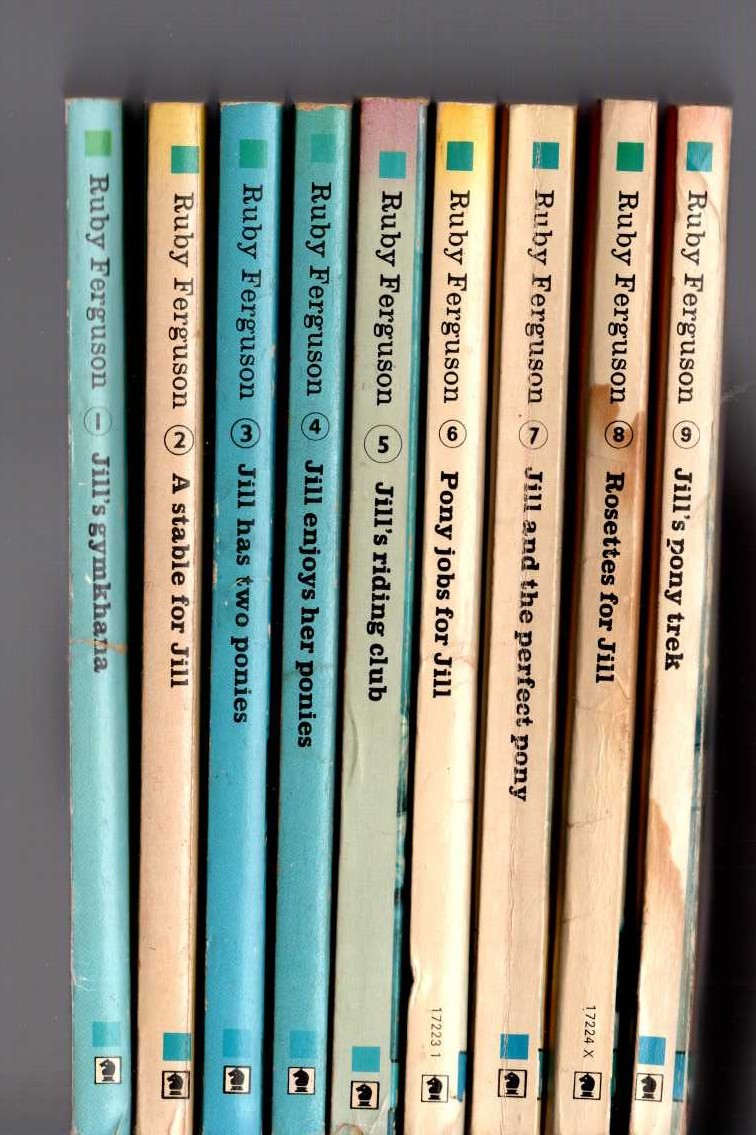 Ruby Ferguson  Full matching set of nine books: JILL PONY BOOKS front book cover image