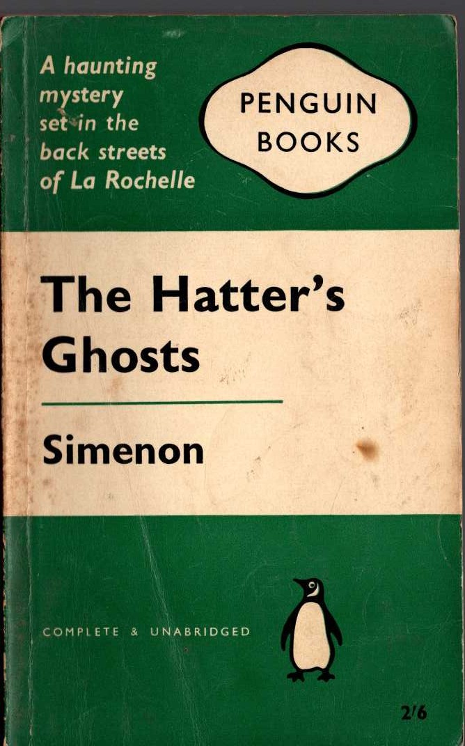 Georges Simenon  THE HATTER'S GHOST front book cover image