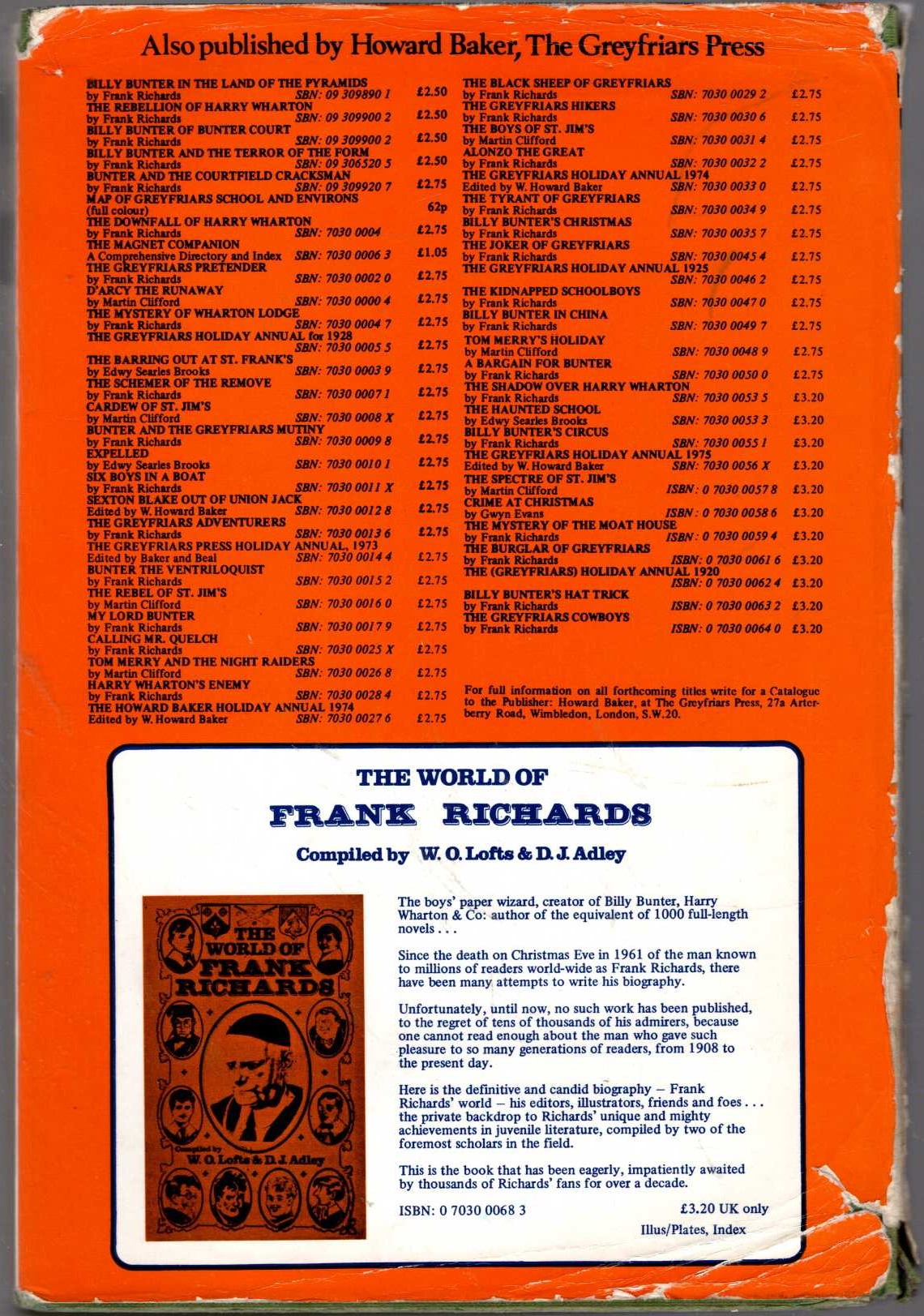 THE SLEUTH OF GREYFRIARS magnified rear book cover image