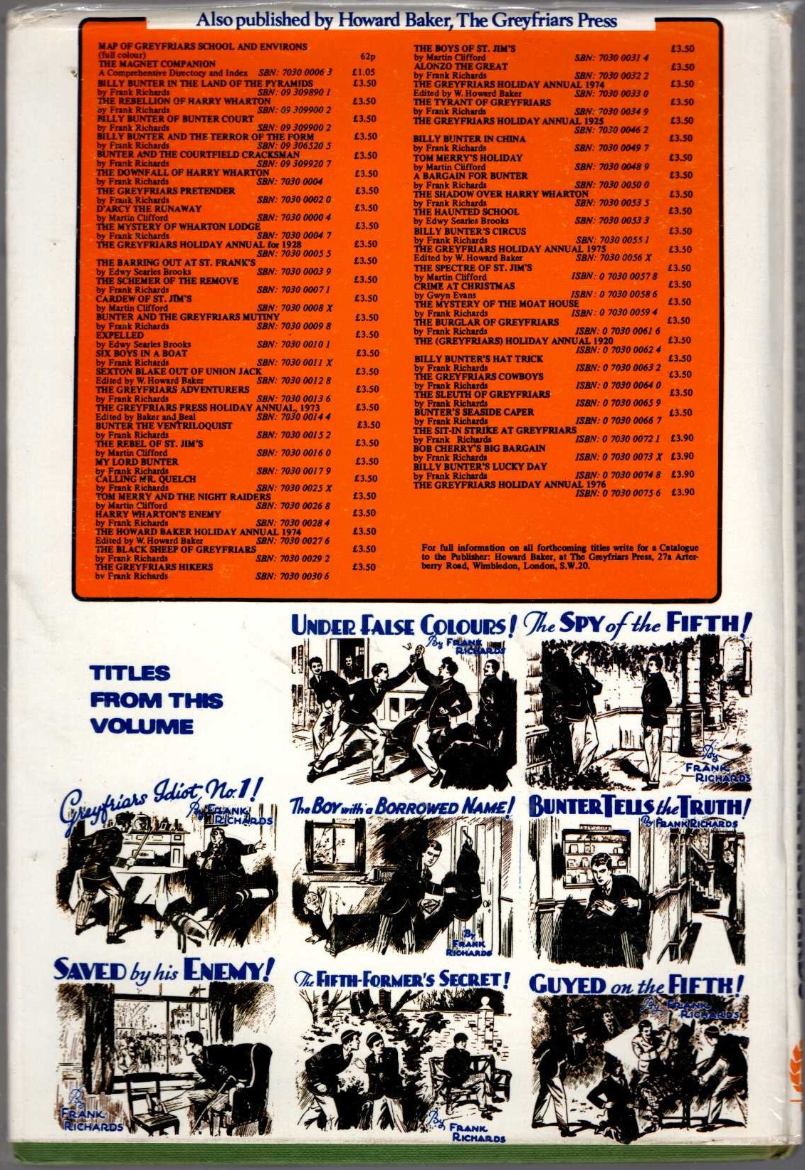 BUNTER TELLS THE TRUTH magnified rear book cover image