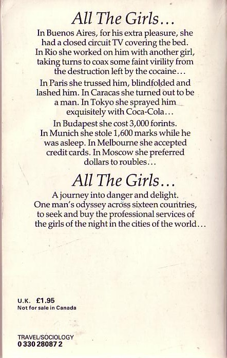 Martin O'Brien  ALL THE GIRLS magnified rear book cover image