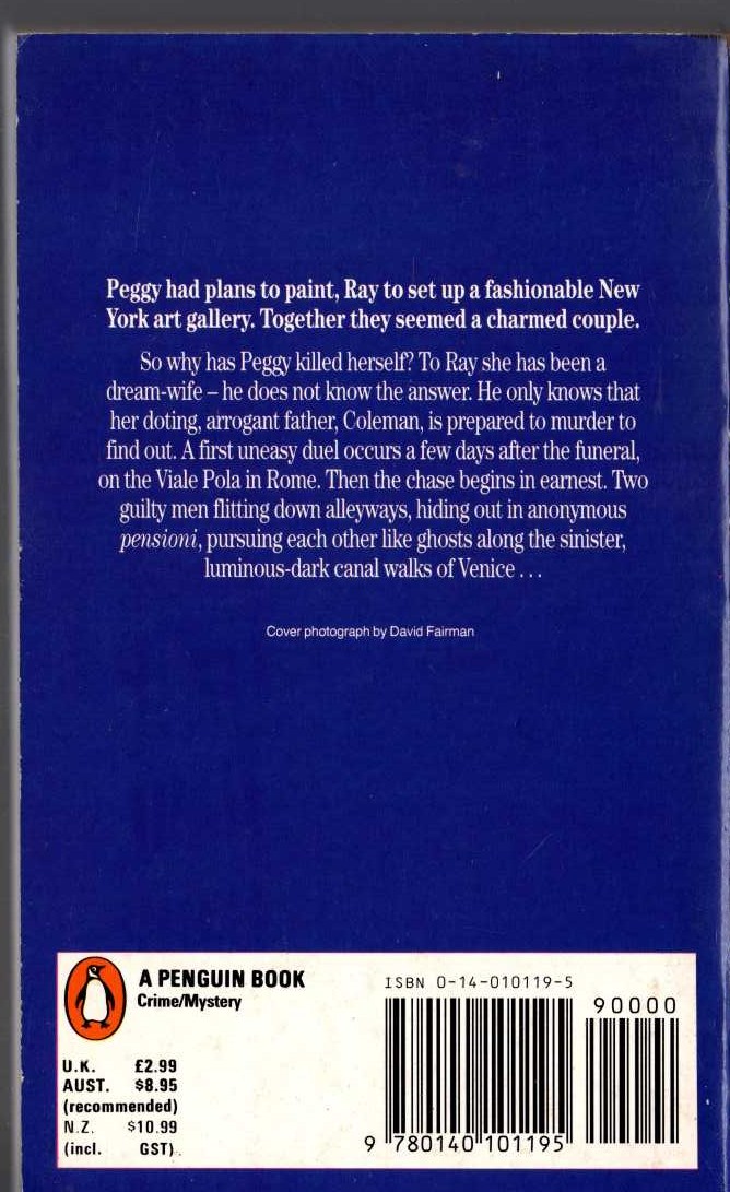 Patricia Highsmith  THOSE WHO WALK AWAY magnified rear book cover image