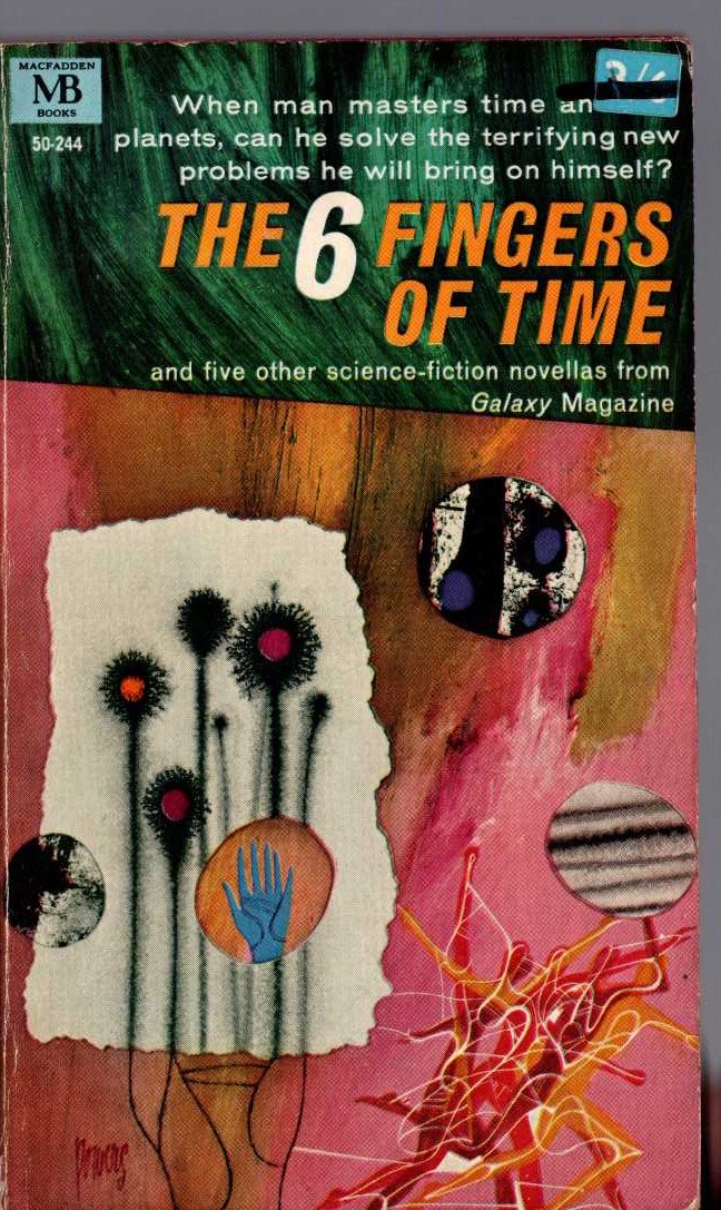 Galaxy Magazine  THE 6 FINGERS OF TIME front book cover image