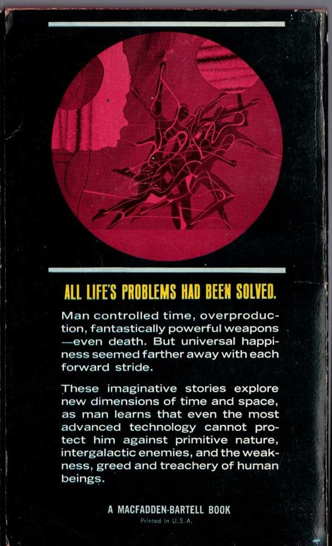 Galaxy Magazine  THE 6 FINGERS OF TIME magnified rear book cover image