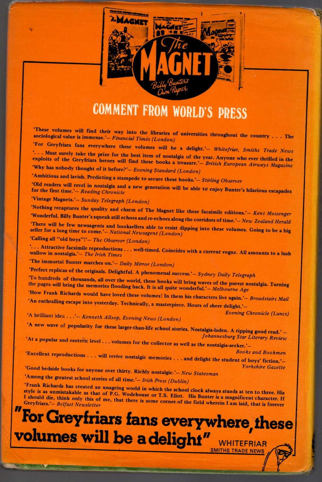 HARRY WHARTON'S ENEMY (Part One) magnified rear book cover image