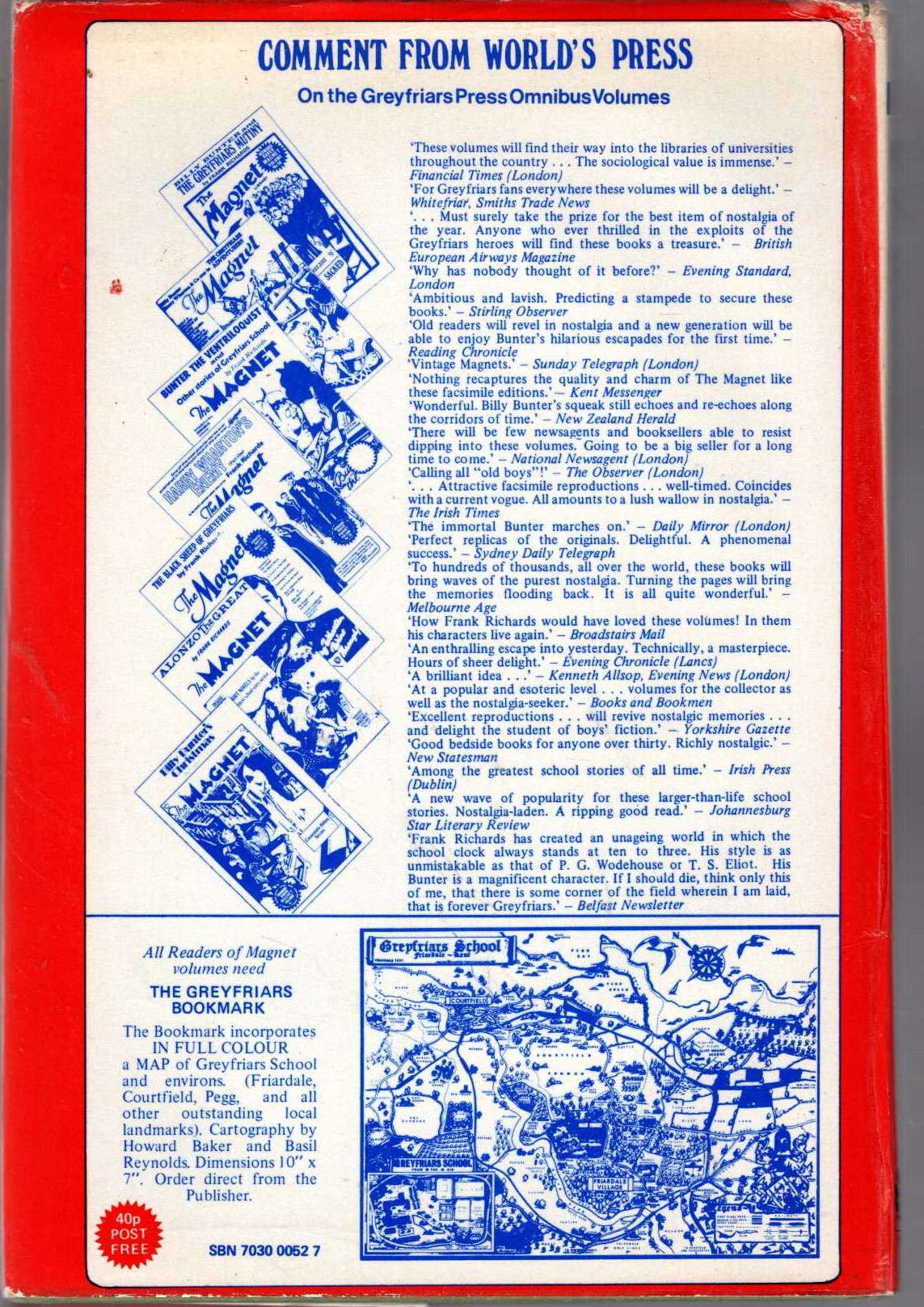 A BARGAIN FOR BUNTER magnified rear book cover image