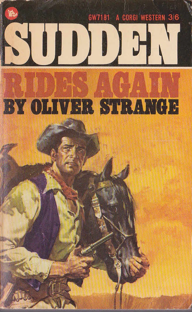 Oliver Strange  SUDDEN RIDES AGAIN front book cover image
