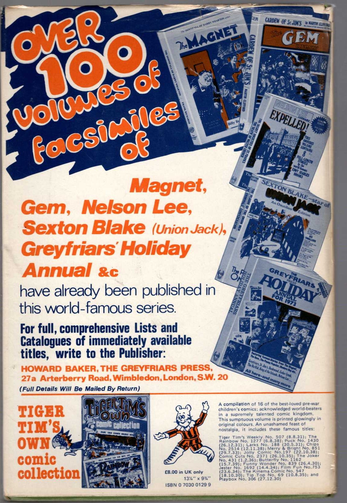 GREYFRIARS ON SAFARI magnified rear book cover image