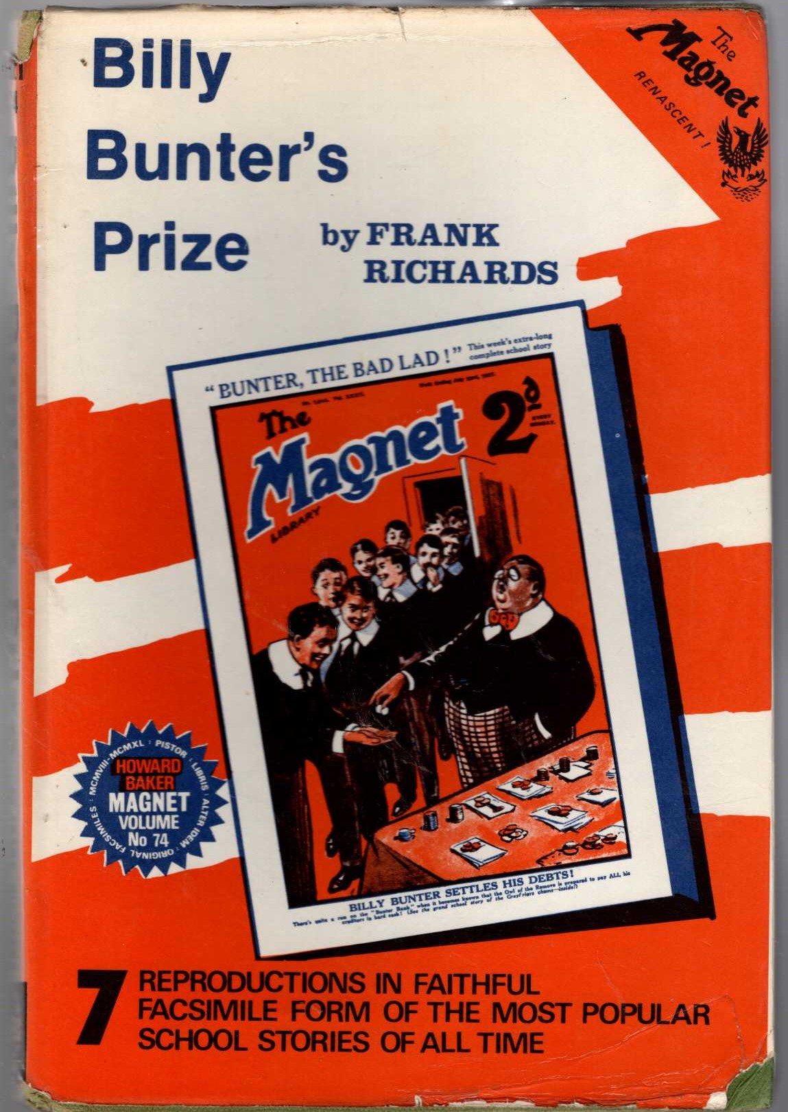 BILLY BUNTER'S PRIZE front book cover image