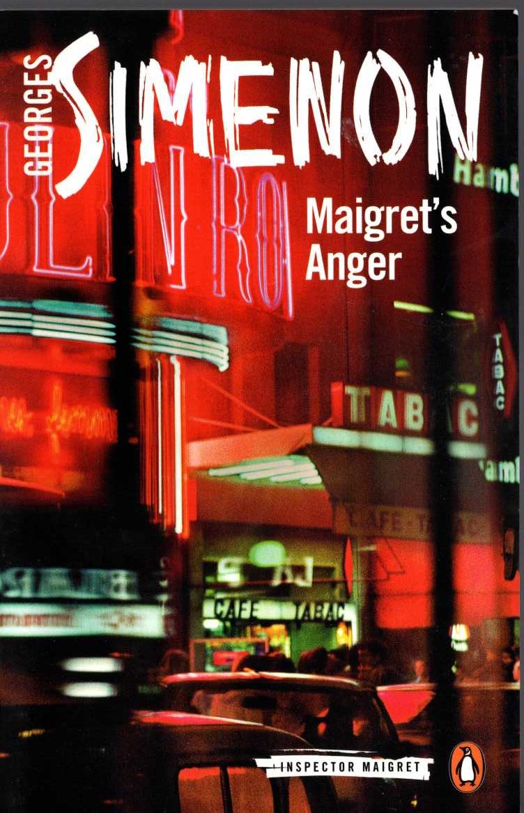 Georges Simenon  MAIGRET'S ANGER front book cover image