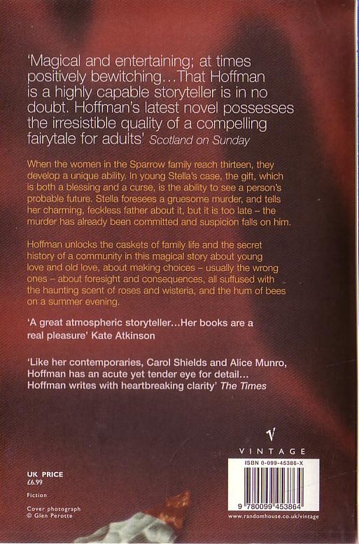 Alice Hoffman  THE PROBABLE FUTURE magnified rear book cover image