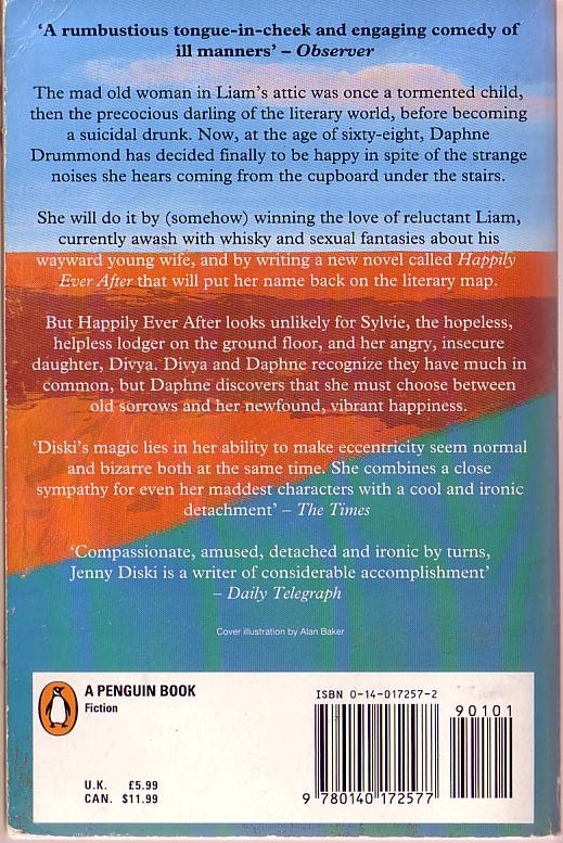 Jenny Diski  HAPPILY EVER AFTER magnified rear book cover image