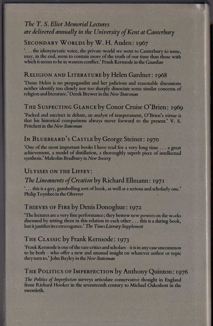 JOYCE'S VOICES magnified rear book cover image