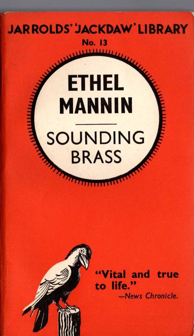 Ethel Mannin  SOUNDING BRASS front book cover image