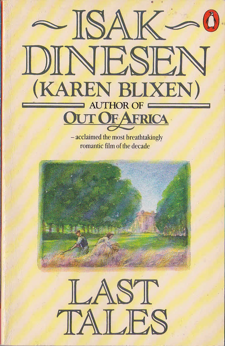 Isak Dinesen  LAST TALES front book cover image