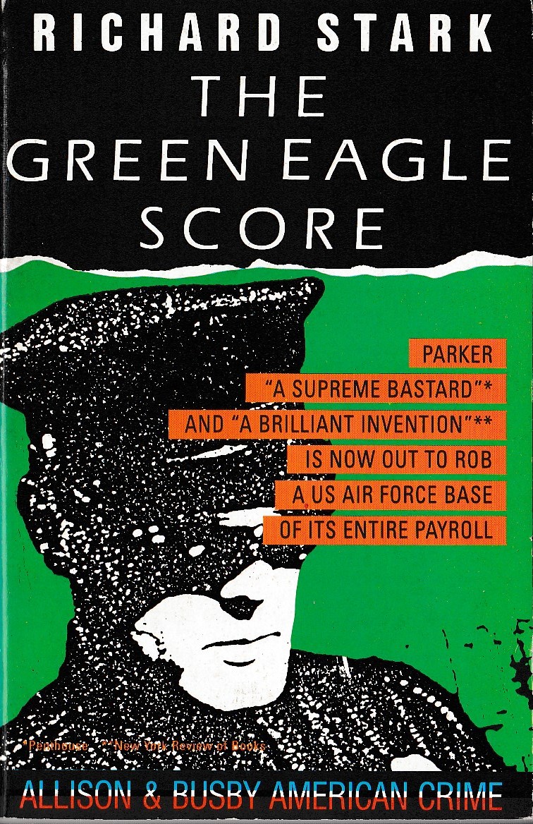Richard Stark  THE GREEN EAGLE SCORE front book cover image