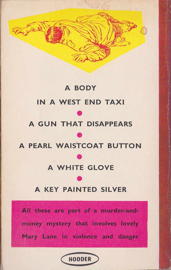 Edgar Wallace  THE CLUE OF THE SILVER KEY magnified rear book cover image