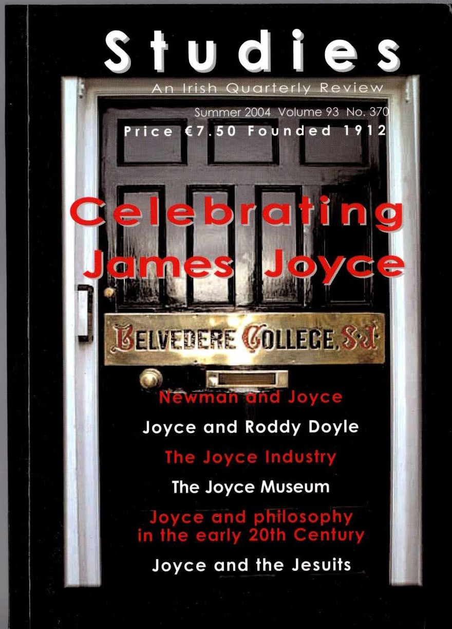 (Fergus O'Donoghue edits) STUDIES. Celebrating James Joyce (An Irish Quarterly Review) front book cover image