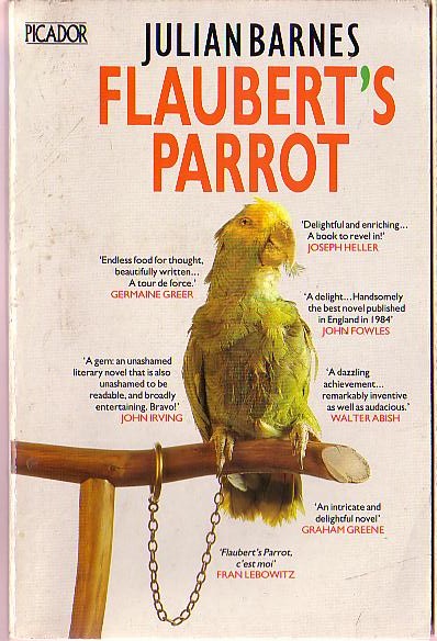 Julian Barnes  FLAUBERT'S PARROT front book cover image
