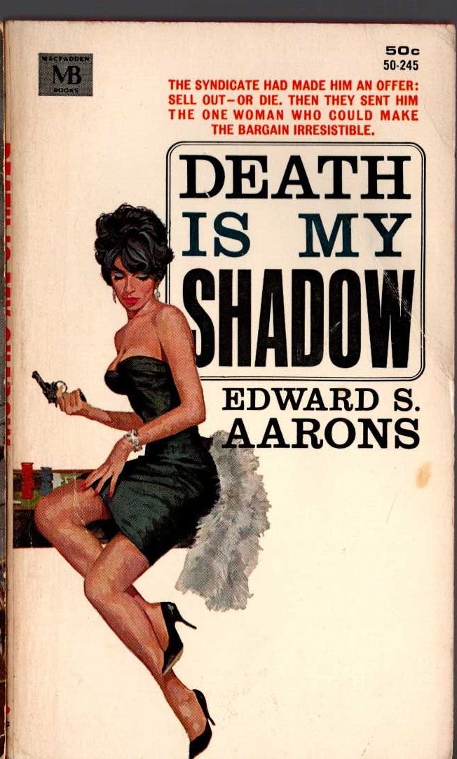 Edward S. Aarons  DEATH IS MY SHADOW front book cover image
