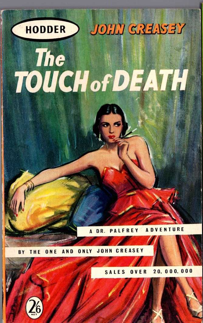 John Creasey  THE TOUCH OF DEATH front book cover image