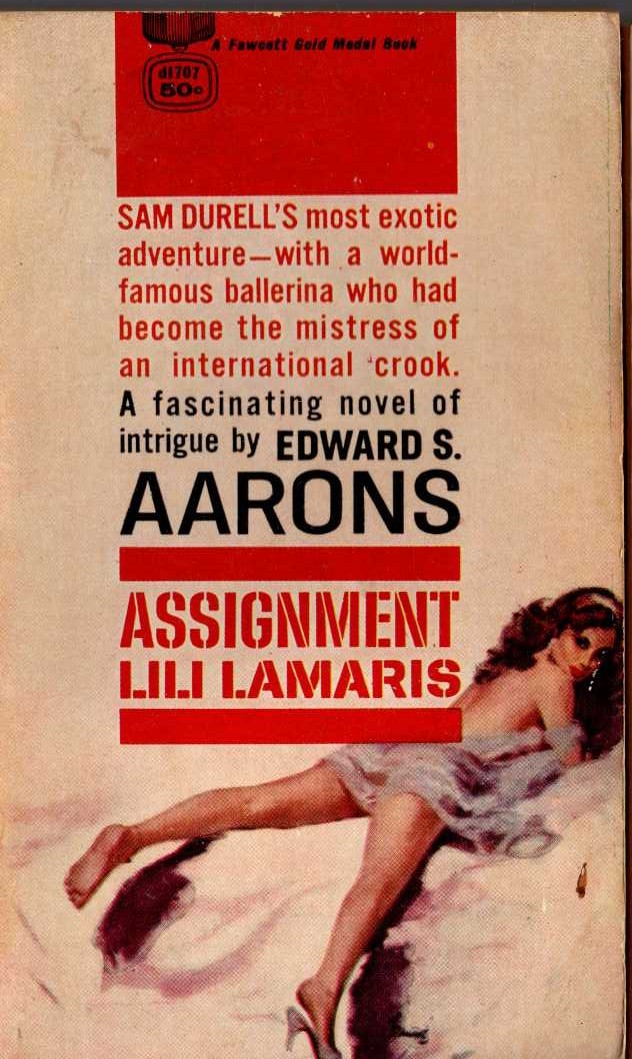 Edward S. Aarons  ASSIGNMENT LILI LAMARIS front book cover image