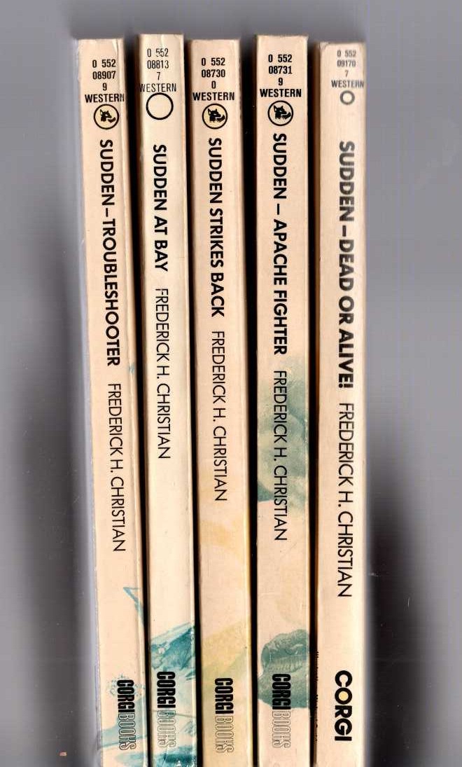 Frederick H. Christian  Full set of five SUDDEN titles front book cover image