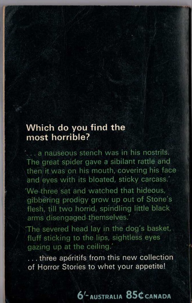Herbert van Thal (selects) THE FIFTH PAN BOOK OF HORROR STORIES. Vol.5.5th magnified rear book cover image