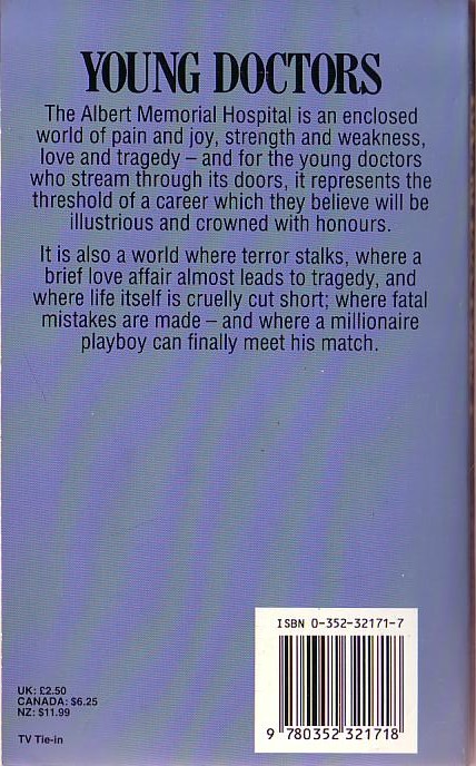 Carl Ruhen  YOUNG DOCTORS #1 magnified rear book cover image