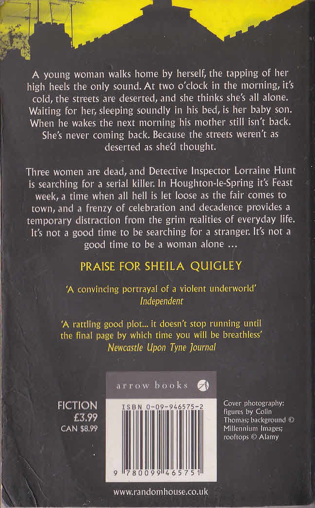 Sheila Quigley  BAD MOON RISING magnified rear book cover image