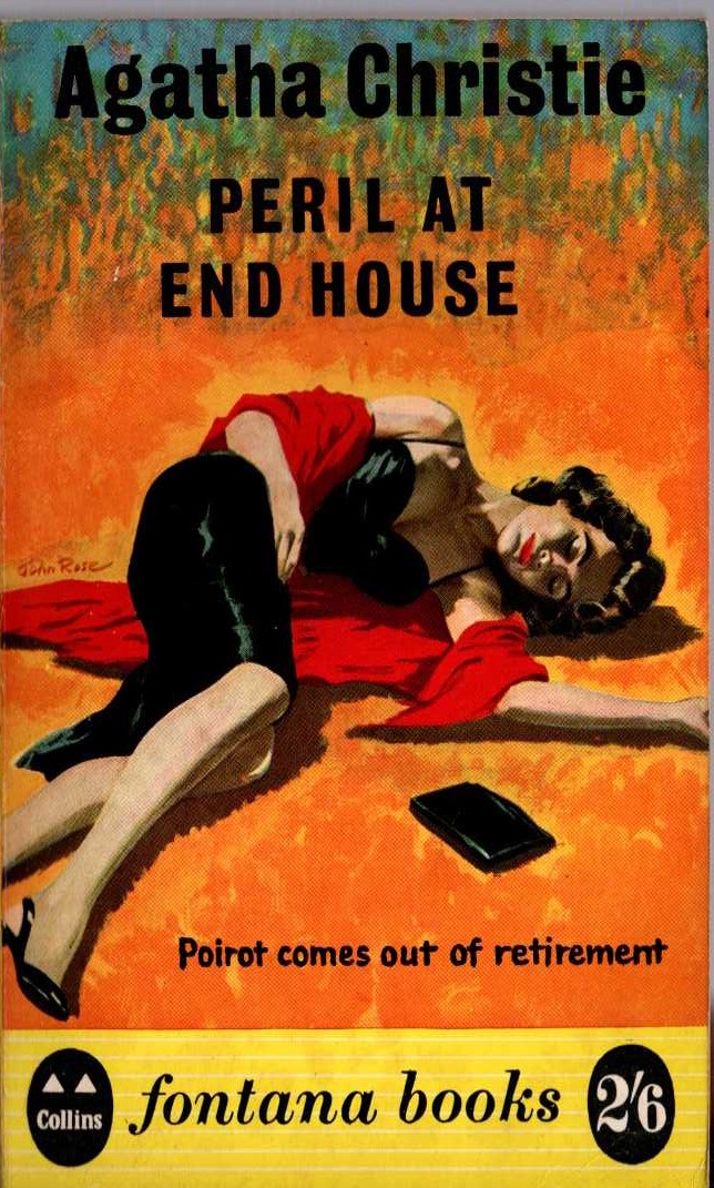 Agatha Christie  PERIL AT END HOUSE front book cover image