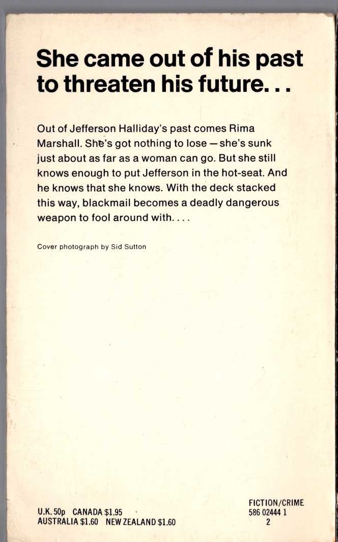 James Hadley Chase  WHAT'S BETTER THAN MONEY? magnified rear book cover image