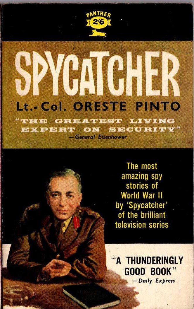 Oreste Pinto  SPYCATCHER front book cover image