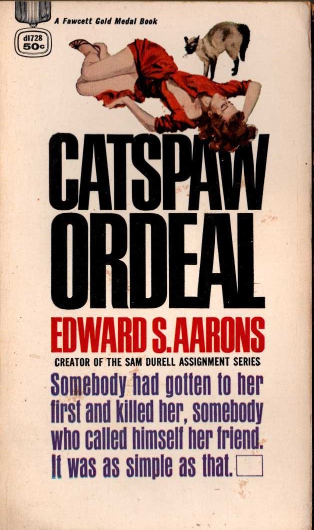 Edward S. Aarons  CATSPAW ORDEAL front book cover image