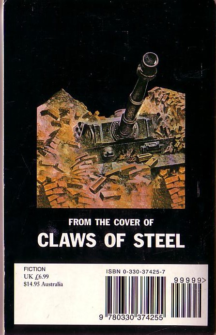 Leo Kessler  BLOOD MISSION / CLAWS OF STEEL magnified rear book cover image