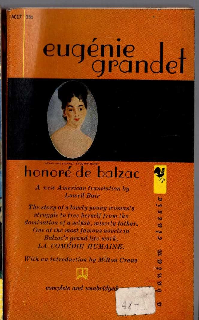 Honore de Balzac  EUGENIE GRANDET front book cover image