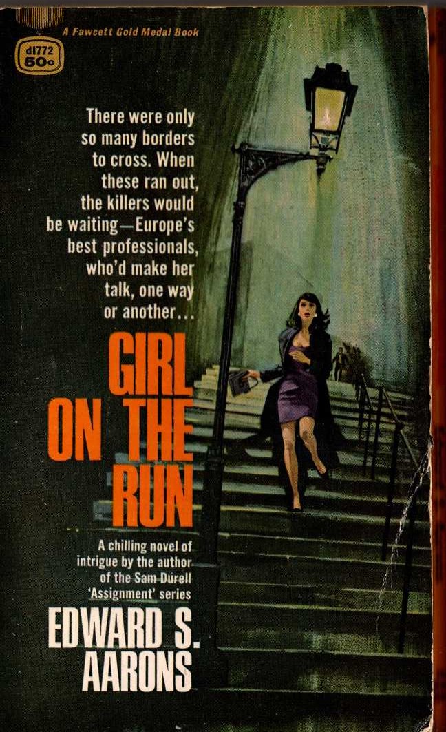 Edward S. Aarons  GIRL ON THE RUN front book cover image