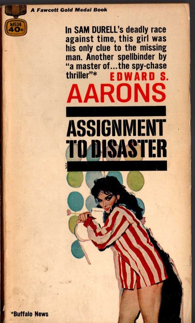 Edward S. Aarons  ASSIGNMENT TO DISASTER front book cover image