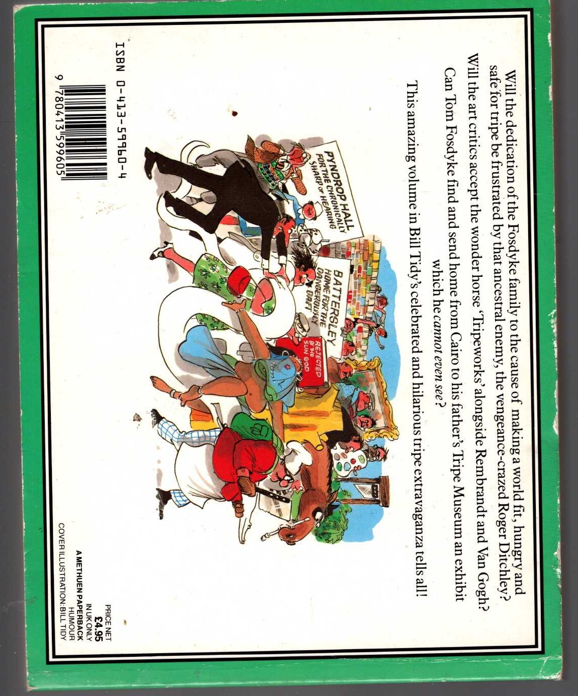 Bill Tidy  THE TRIPEMASTERS (Fosdyke Saga) magnified rear book cover image