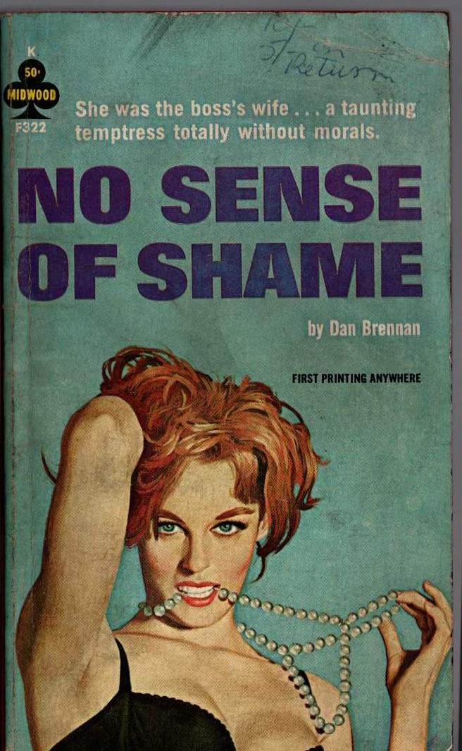 Dan Brennan  NO SENSE OF SHAME front book cover image