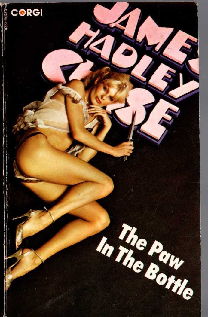 James Hadley Chase  THE PAW IN THE BOTTLE front book cover image