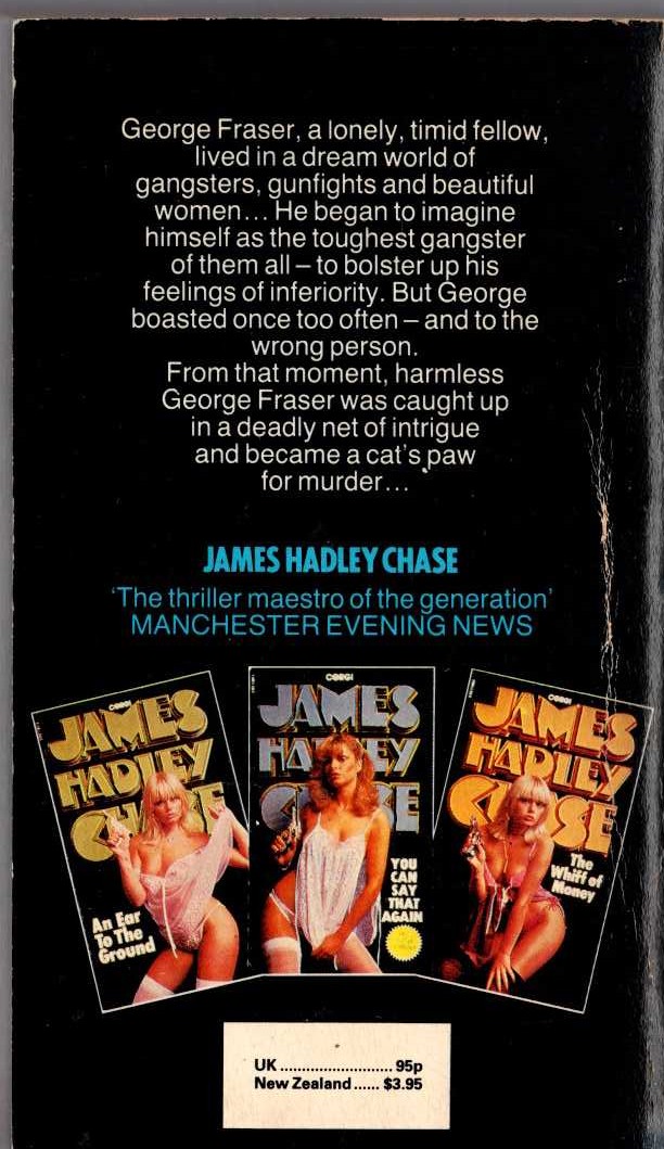 James Hadley Chase  MORE DEADLY THAN THE MALE magnified rear book cover image