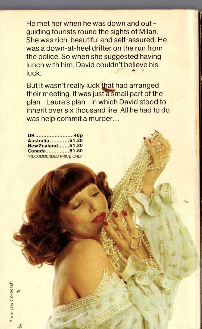 James Hadley Chase  THE WARY TRANSGRESSOR magnified rear book cover image